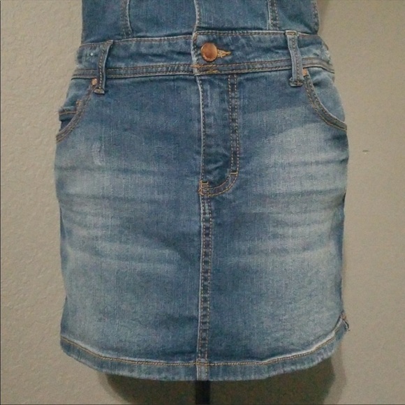 Tinseltown Size Small Denim Overall Skirt - Picture 5 of 11
